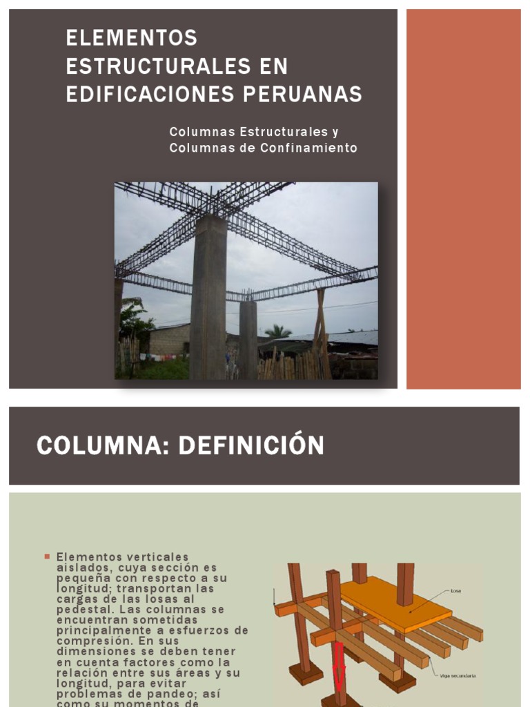 Columnas Estructurales y Columnas de Confinamiento PDF | PDF | Columna ...