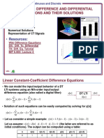 Difference and Differential Equations and Their Solutions: - Objectives