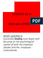 Aiza and Jeriel Reports