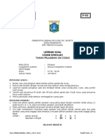 Soal Ujian Sekolah Penjasorkes B