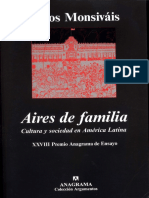 Monsiávis, C. - Aires de Familia. Cultura y Sociedad en America Latina. NO OCR