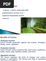 Forest and Water Resources