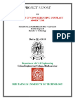 Project Report: Properties of Concrete Using Conplast Admixture