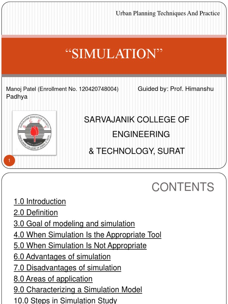 Disadvantages of Simulation Techniques | PDF | Computer Simulation ...