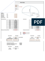 Dome Design Dimensions and Stress Analysis