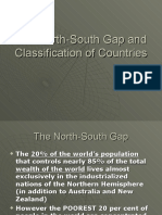 The North-South Gap and Classification of Countries