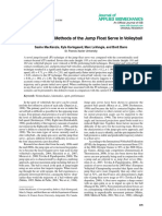 MacKenzie 2012 Evaluation of Two Methods of The Jump Float Serve in Volleyball PDF