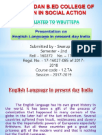 English Language in Present Day India-Swarup Das