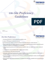On-Site Proficiency Guidelines