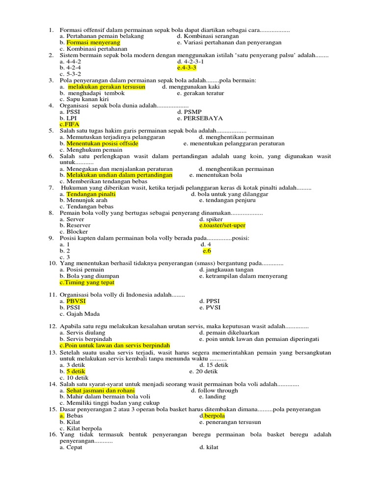 Penjaskes Usbn Docx