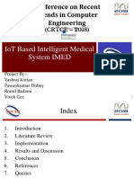 Iot Based Intelligent Medical System Imed: (Crtce - 2018)