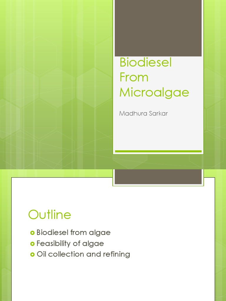 Bio Diesel From Micro Algae | PDF | Algae Fuel | Biodiesel