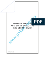 Sample Paper SBP Assistant Executive Engineers (Civil)