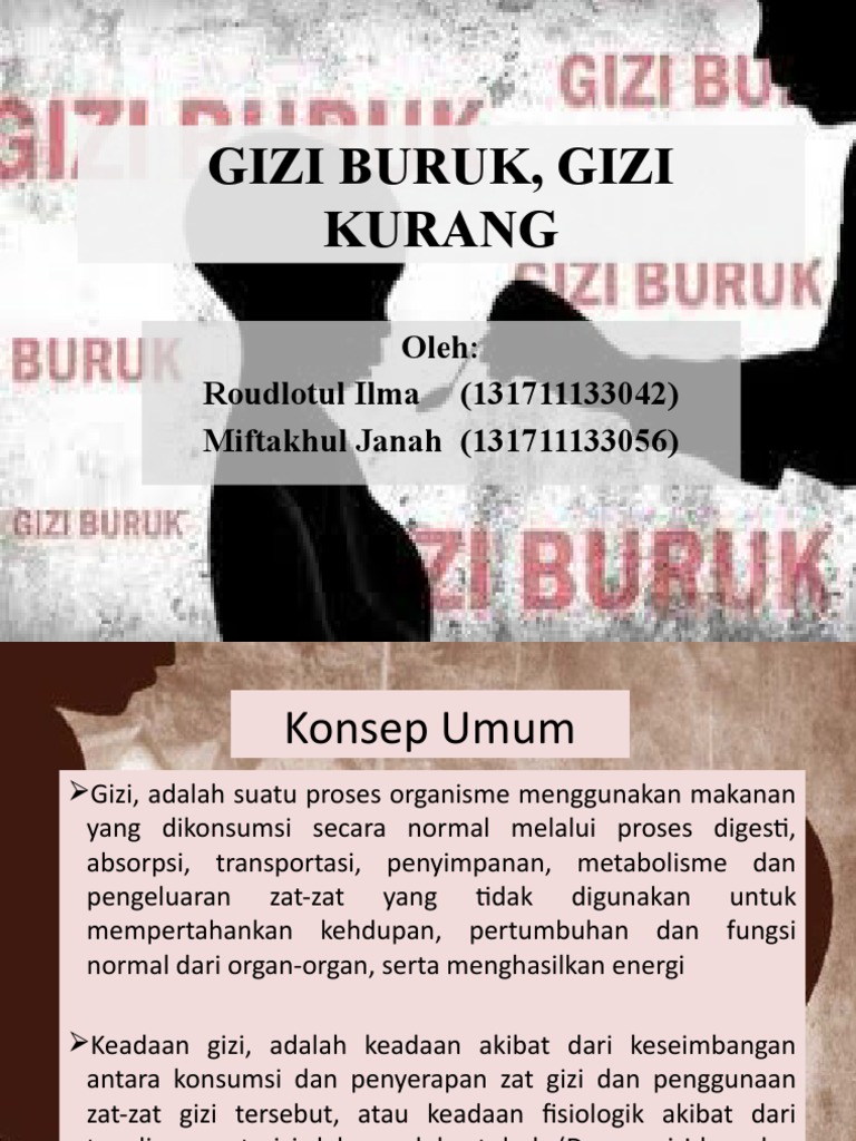 Faktor Penyebab Gizi Kurang Dan Gizi Buruk Pada Balita Pdf