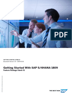 Getting Started With SAP S/4HANA 1809: Feature Package Stack 01