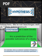 Research Hypothesis