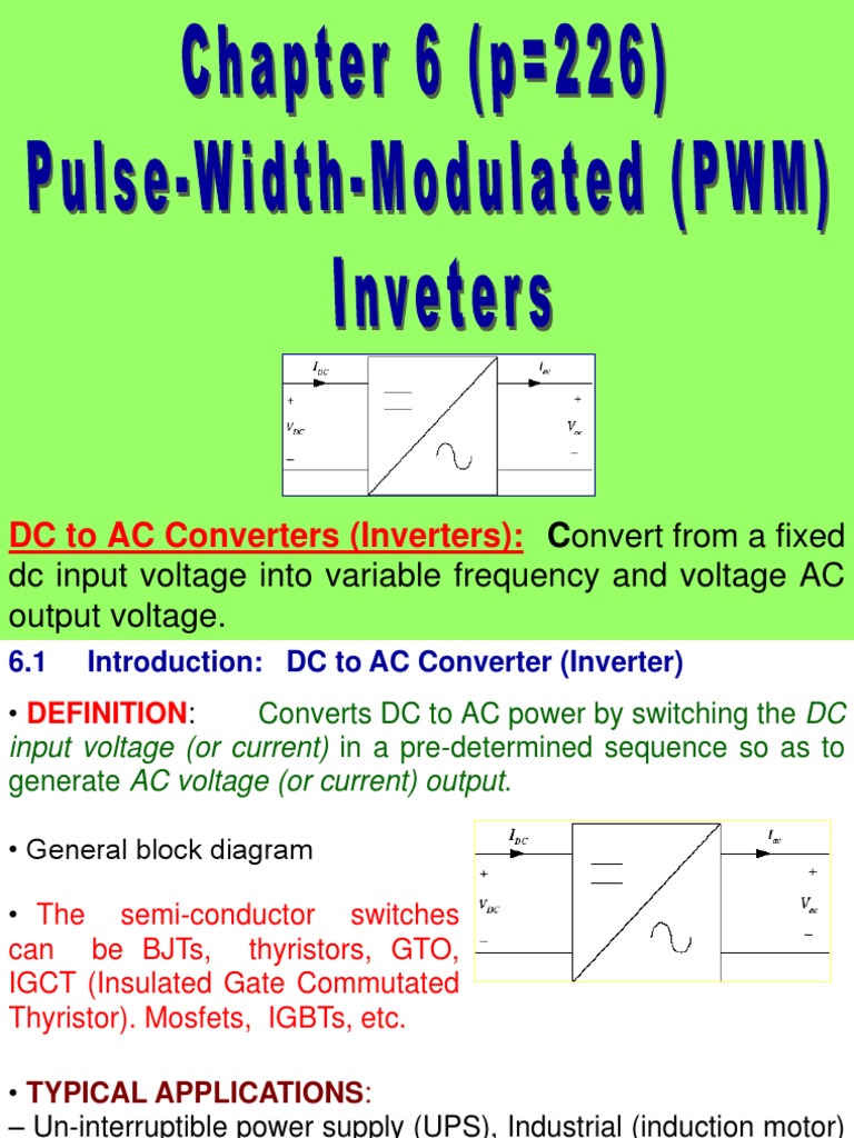 Pe Chapter 6 DC Ac 1 | PDF | Power Inverter | Rectifier