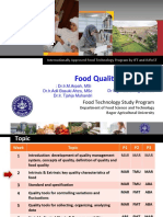 Intrinsic Extrinsic Key Quality Characteristics of Food