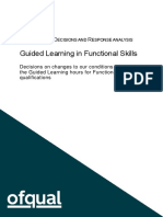 19-6526 Guided Learning in Functional Skills - Consultation Decision