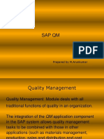 Sap QM: Prepared by M.Arunkumar