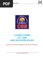 Course Outline and Recommended Books