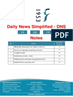 Daily News Simplified - DNS Notes: SL. NO. Topics The Hindu Page No