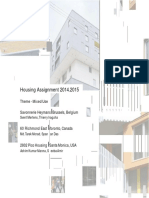 Housing Assignment 2014.2015: Theme - Mixed Use Savonnerie Heymans Brussels, Belgium