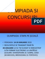 Olimpiada Si Concursuri - 2