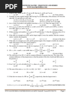 Iit Jee Model Questions - Maths - Sequences and Series: X B X A X C