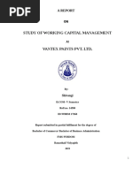 Study of Working Capital Management: A Report