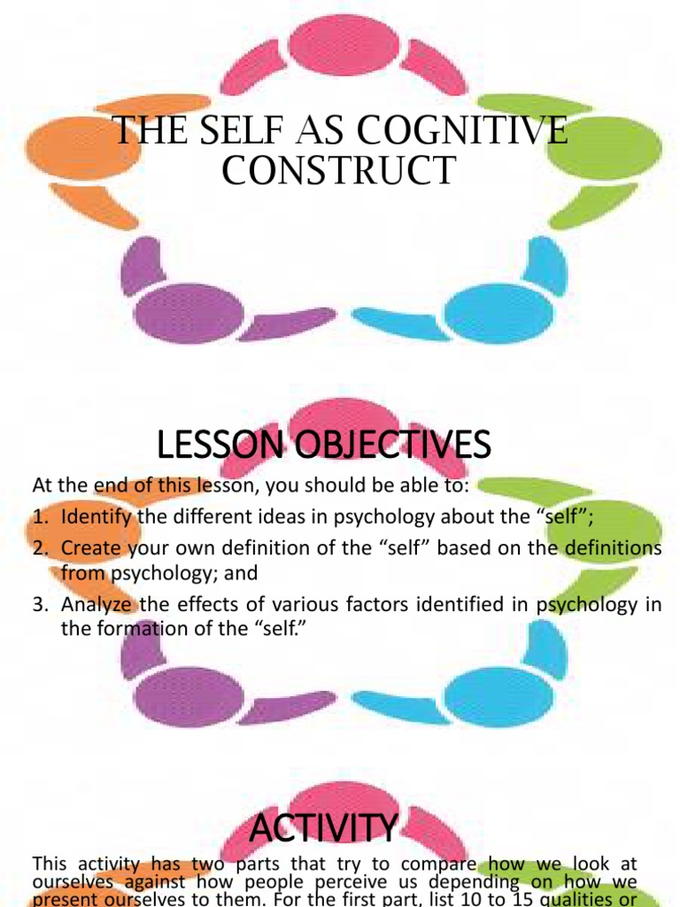 write a reflection essay on self as a cognitive construct