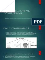 Human Settlements and Town Planning