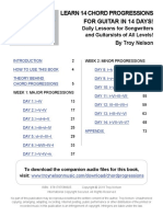 Learn 14 Chord Progressions For Guitar in 14 Day PDF