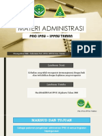 Materi Administrasi Pac Ipnu-Ippnu Taman