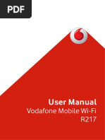 Vodafone R219t WiFi User Manual | PDF | Wi Fi | Ip Address
