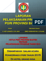 Laporan Ketua PGRI Banten