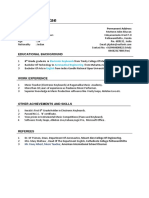 Curriculum Vitae: Personal Profile Permanent Address