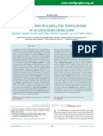 Impacto Citotóxico de La Plata y Flúor Diamino de Plata en Un Cultivo de Seis Células Orales.