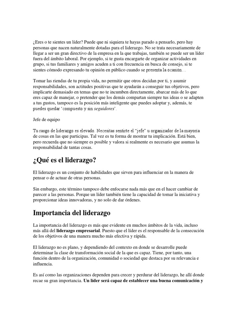 Claves del liderazgo efectivo y sus estilos | PDF | Liderazgo ...
