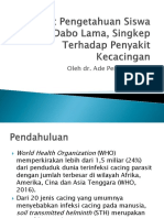 Tingkat Pengetahuan Siswa SD 001 Dabo Lama, Singkep Terhadap Penyakit Kecacingan