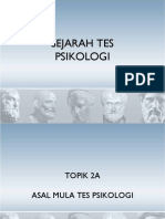 Sejarah Tes Psikologi