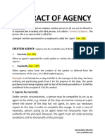 Contract of Agency