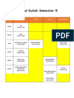 Jadwal Kuliah Semester 5: RD.3.12 RK.B02 RD.3.04 Lab. Komputer