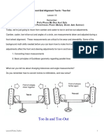 Front End Alignment Guide Toe-In and Toe-Out