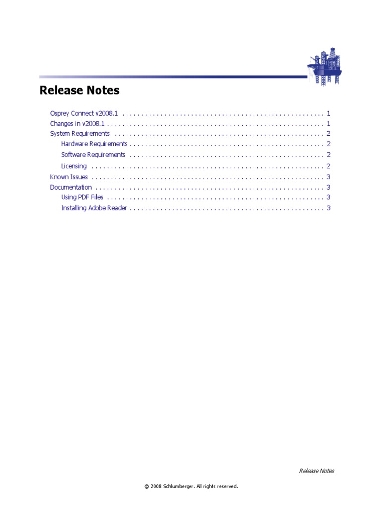 OspreyConnect Release Notes PDF | PDF | User Interface | System Software