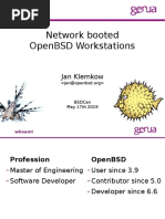 Network Booted Openbsd Workstations: Jan Klemkow