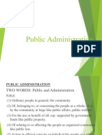 Public Administration 