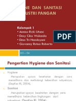 Hygine Dan Sanitasi Industri Pangan