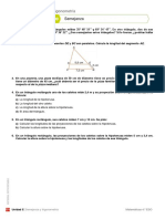 Triángulos semejantes y trigonometría en problemas de matemáticas de 4o ESO