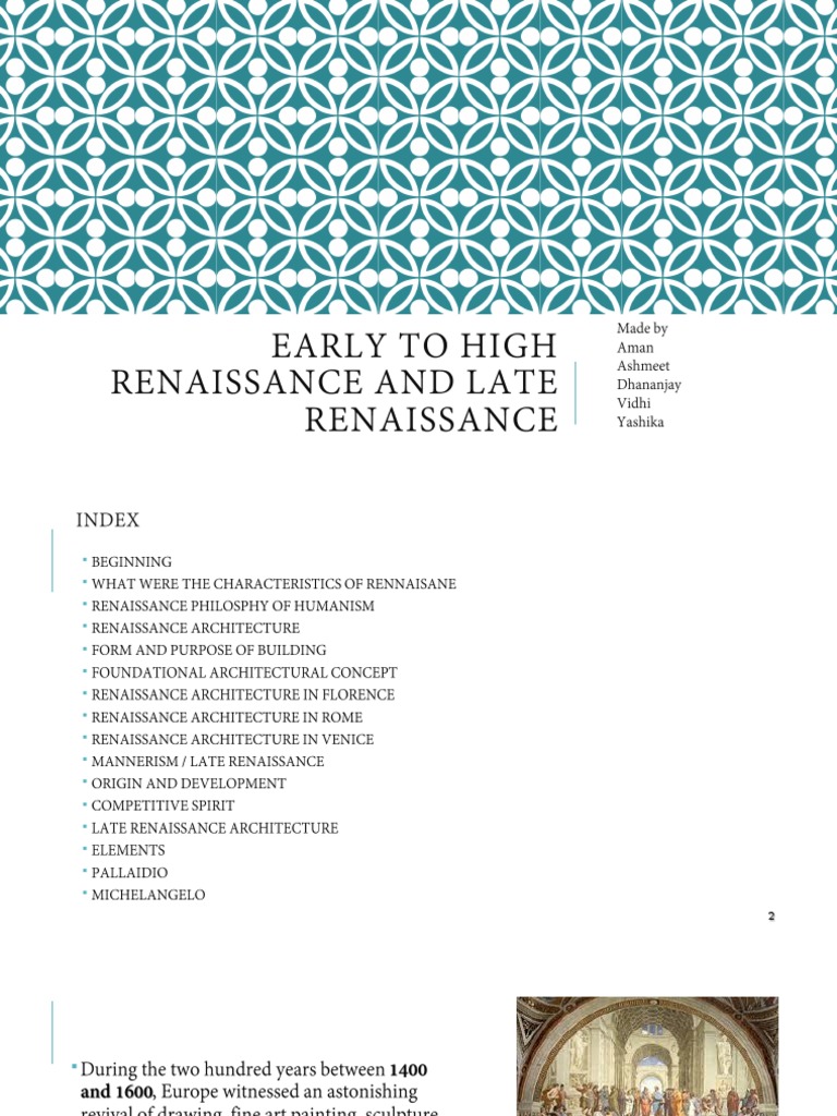 Renaissance Architecture: Key Differences | PDF